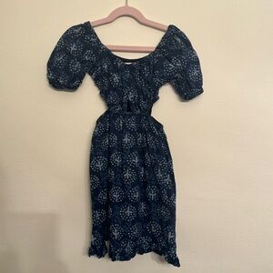 Zara girls dress with cutouts